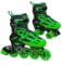 Roller Derby Boys 2-in-1 Roller/Inline Skates Black/Green, Size 12-2