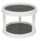 Mainstays 2-Tier Plastic Spice Rack Organizer Turntable
