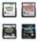 Pokemon Black and White 1+2 4pcs set NDS Game DS Cartridge Only,US Version