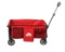 Ozark Trail Camping Utility Wagon with Tailgate & Extension Handle, Red, Polyester, 21.6 Height
