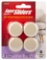 Super Sliders. 1-1/4 inch wide Round Self Stick Furniture Sliders. Beige, 4 Pack