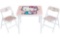 Hello Kitty Kids 3-Piece Table and Chairs Set, Pink