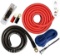 SoundBox Connected 0 Gauge Power Only Amp Kit Amplifier Install Wiring Complete 1/0 Ga Cables 4000W