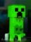 Minecraft Creeper Mini Fridge 2 Door, 8L, Green, 25.2 H 9.5 W 9.1 D