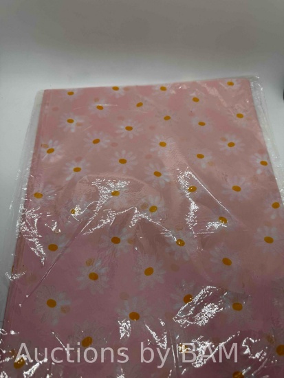 Tissue Paper Pink and White Daisy