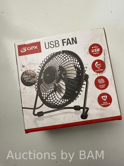 Gpx Au25r USB Fan