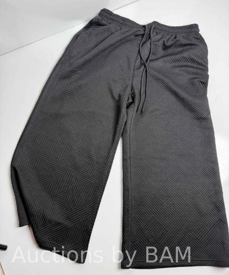 XL Black Pants and Top Short Sleeve Top Long Pants