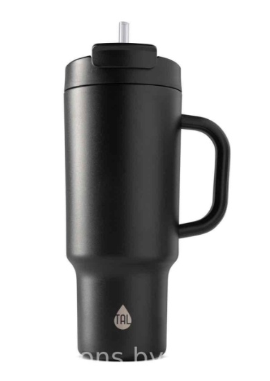 TAL Stainless Steel Hudson Tumbler with Straw 40 fl oz Black