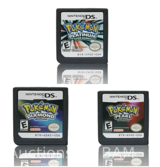 Pokemon Platinum & Diamond & Pearl 3pcs set NDS Game DS Cartridge Only,US Version