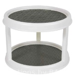 Mainstays 2-Tier Plastic Spice Rack Organizer Turntable