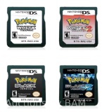 Pokemon Black and White 1+2 4pcs set NDS Game DS Cartridge Only,US Version