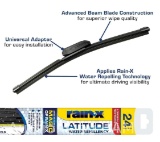 Rain-X Latitude Water Repellency 2-IN-1 Windshield Wiper Blade 24
