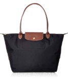 longchamp Womens shoulder tote bags fashion shopping tote bag PM tote canvas HandbagsClassic Black