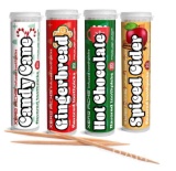 Xero Picks Holiday Edition - Variety Pack - Infused Flavored Toothpicks - 80 Picks - 4 Pack
