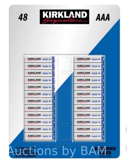 Kirkland Signature Alkaline AAA Batteries, 48-count