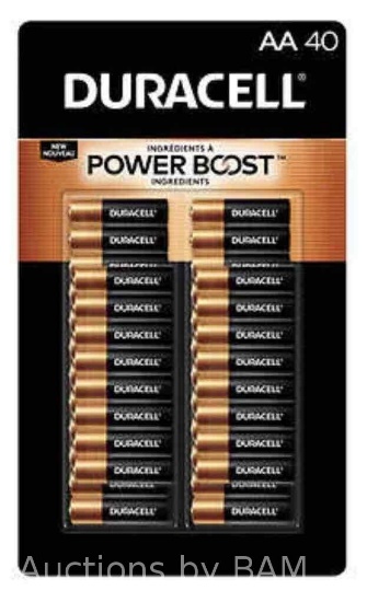 Duracell Coppertop Alkaline AA Batteries, 40-count