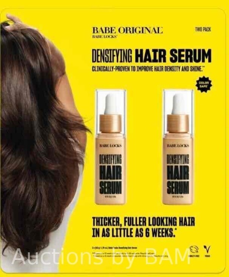 Babe Original Densifying Hair Serum- 2 Pack 1.76 oz - HEALTHIER LOOKING HAIR