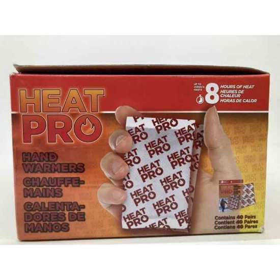 Heat Pro Hand Warmers 40 Pairs p to 8 Hours Heat