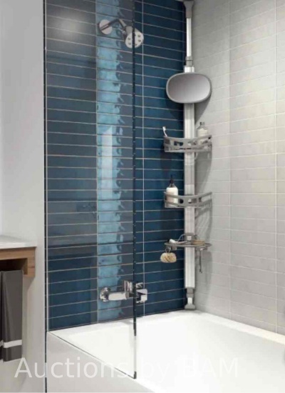 Artika Azzuro Standing Shower Caddy Light Gray