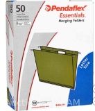 Pendalflex Hanging Folder, 1/5 Cut Tab, Letter Size, Standard Green, 50 Count