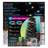 Enbrighten LED Color Changing Bubble Lights 2x29.5ft w/Remote 180 Bulbs