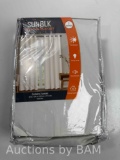 SUN+BLK Total Blackout Curtains: Bradley Off White / 2 Panels