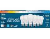 Feit Electric 60W Replacement 5-CCT LED A19 Bulbs, 6 Pack
