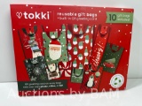 REUSABLE GIFT BAGS 10 PC Tokki Reusable Gift Bags 10 pcs + Built-in QR Code Greeting Card
