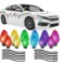 42 Pieces Christmas Car Magnets Set Include 24 Pcs Reflective Lights Bulb Car Magnet Automotive