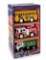 Adventure Force Light & Sound Mini City Service Vehicles, 3 Pack, School Bus, Fire Truck and
