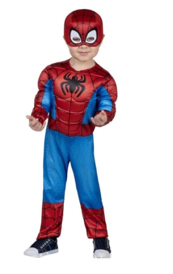 MARVEL Spidey Official Toddler Boys Halloween Costume, Size 2T, by Jazwares