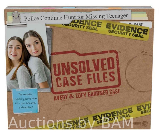 Pressman Toys Unsolved Case Files: Avery & Zoey Gardner - Crime Solving Party Game