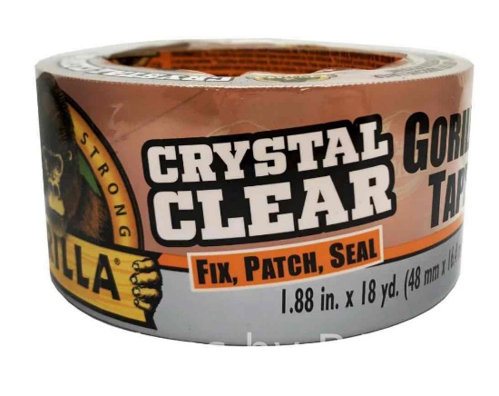 Gorilla Glue Crystal Clear Tape 18 Yard Roll Clear Color Tape Material Model 6060002