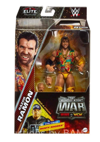 WWE Monday Night War Elite Collection Razor Ramon Action Figure & Accessories, Build-a-Figure Parts