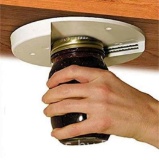 EZ Off Jar Opener - Under Cabinet Jar Lid & Bottle Opener - Opens Any Size Jar