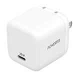 Liquipel Powertek White Type-C Fast Charging Wall Charger 30W PD USB-C for iPhone, iPad, iWatch,