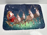 Christmas Rugs Santa Claus Area Rug for Bedroom Living Room Anti-Slip Indoor Christmas Runner Rug