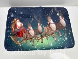 Christmas Rugs Santa Claus Area Rug for Bedroom Living Room Anti-Slip Indoor Christmas Runner Rug