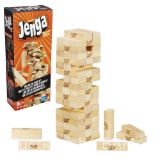 Classic Jenga Game with Genuine Hardwood Blocks for Kids Ages 6 and Up