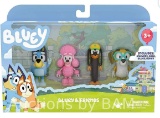 Bluey Friends Figure 4-Pack, with Bluey, Coco, Honey, Snickers, Ages 3+, Toddler Toys
