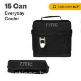 RTIC 15 Can Everyday Cooler, Insulated Soft Cooler with Collapsible Design, Black