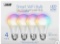Feit Electric Wi-Fi Smart Bulbs, 4-Pack