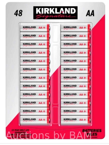 Kirkland Signature Alkaline AA Batteries 48-count