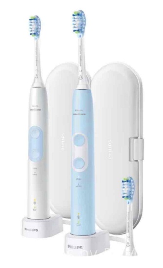 USED Philips Sonicare Optimal Clean Rechargeable Electric Toothbrush , 2- Pack