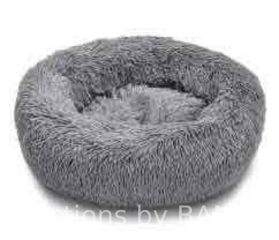 Extra Large Dog Cat Pet Calming Bed Comfy Fluffy Donut Dog Beds Round Soft Plush