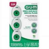 Gum Pro-Weave Woven Dental Floss for Teeth, Mint Flavored Waxed