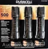 DURACELL FLASHLIGHT 500LM Duracell Flashlight 500 Lumens 3-Pack