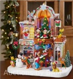 Disney Animated Holiday Toy Shop with Lights and Music