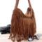 Fashion Celebrity Tassel Suede Fringe Shoulder Messenger Handbag Cross Body Bag