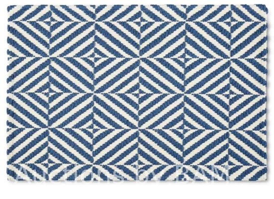 Mainstays Montana Woven Fabric Mat, 18x27, Navy